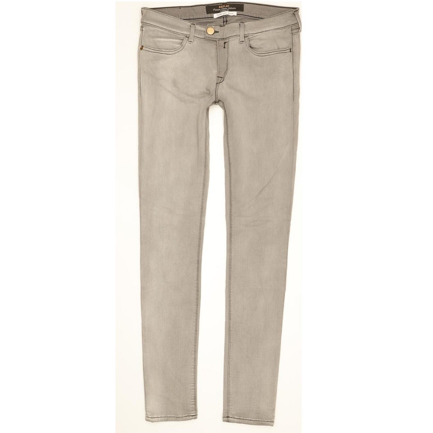 Replay Women Grey Skinny Slim Stretch Jeans W28 L30