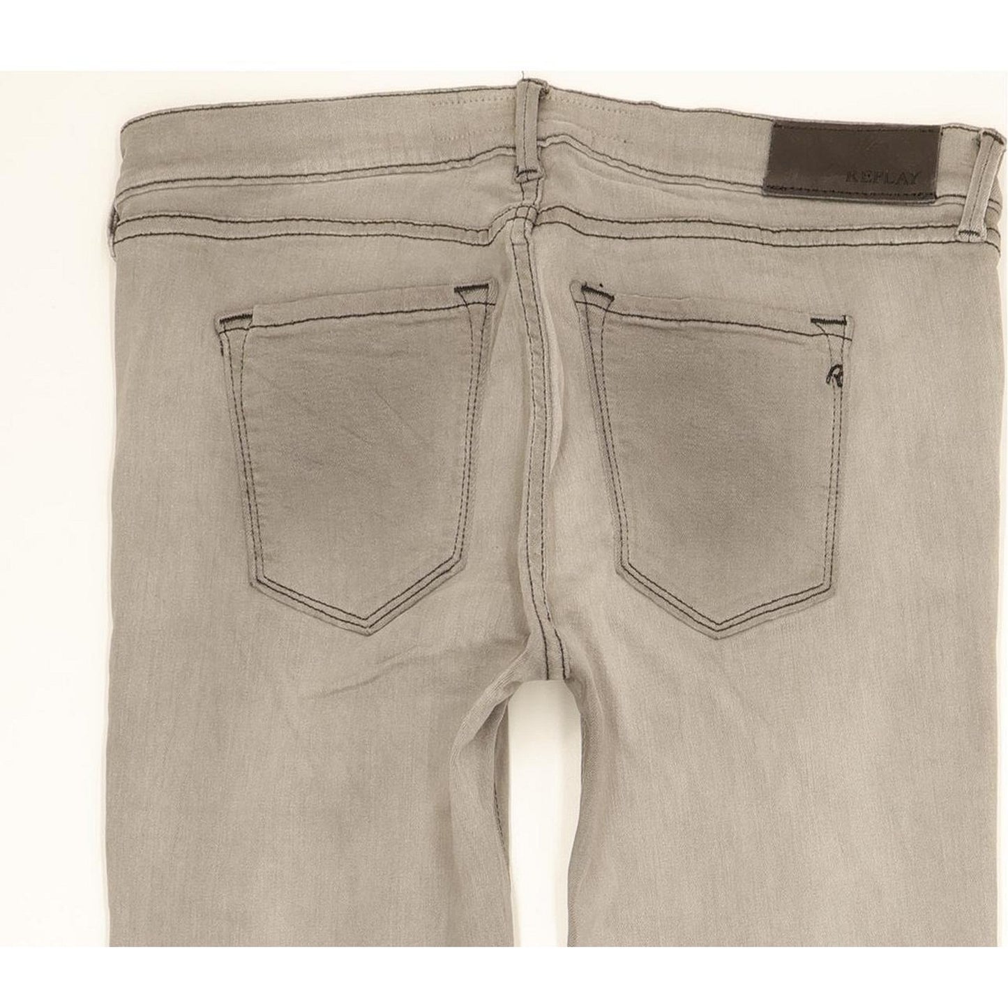 Replay Women Grey Skinny Slim Stretch Jeans W28 L30
