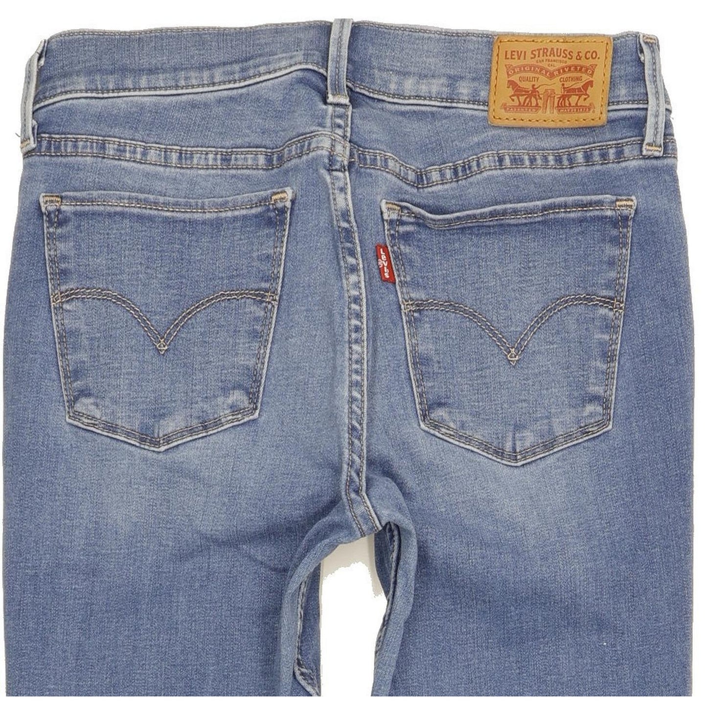 Levi's 710 Super Women Blue Skinny Slim Stretch Jeans W28 L30