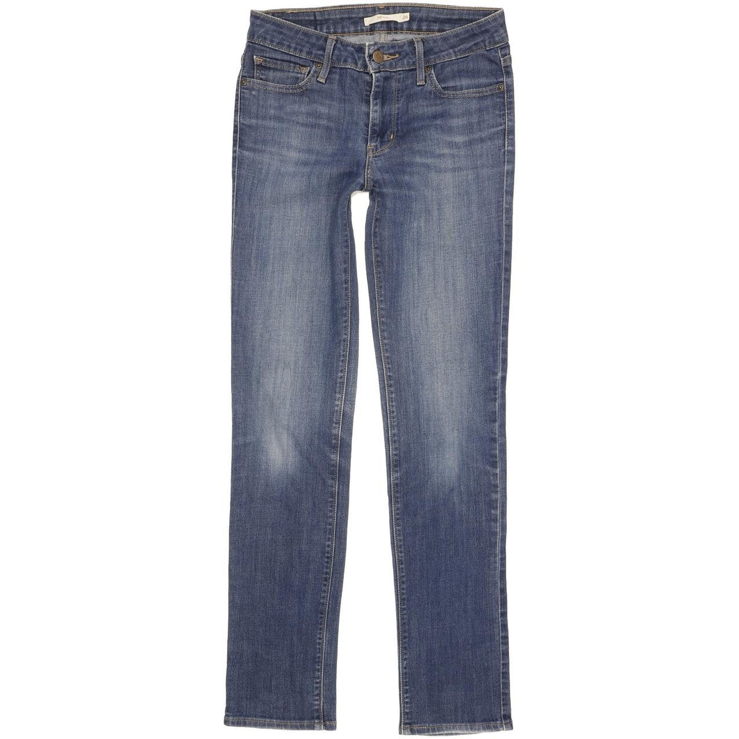 Levi's 712 Women Blue Straight Slim Stretch Jeans W26 L31