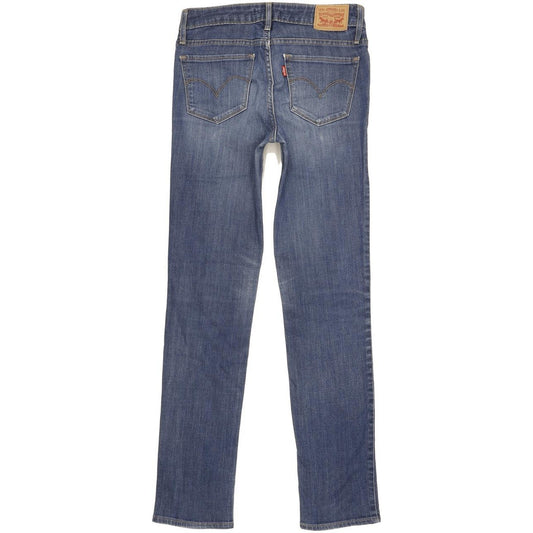 Levi's 712 Women Blue Straight Slim Stretch Jeans W26 L31