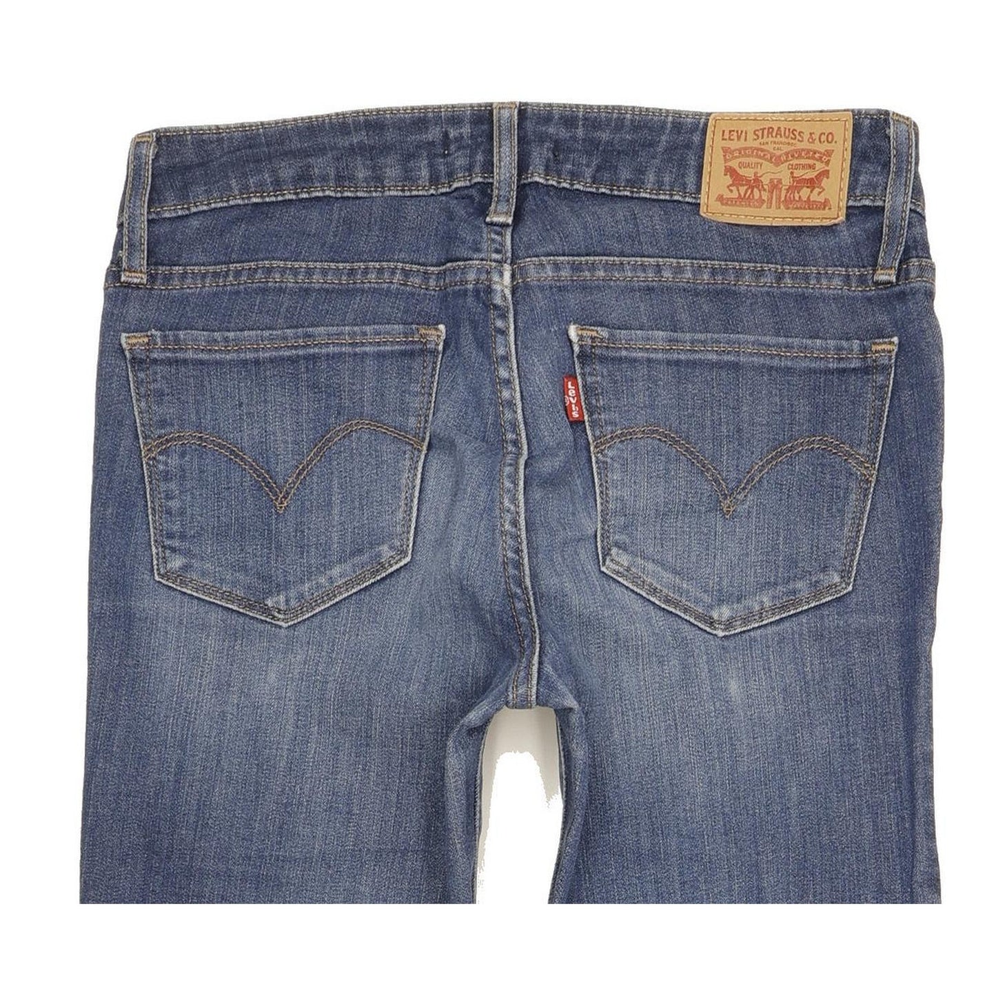 Levi's 712 Women Blue Straight Slim Stretch Jeans W26 L31