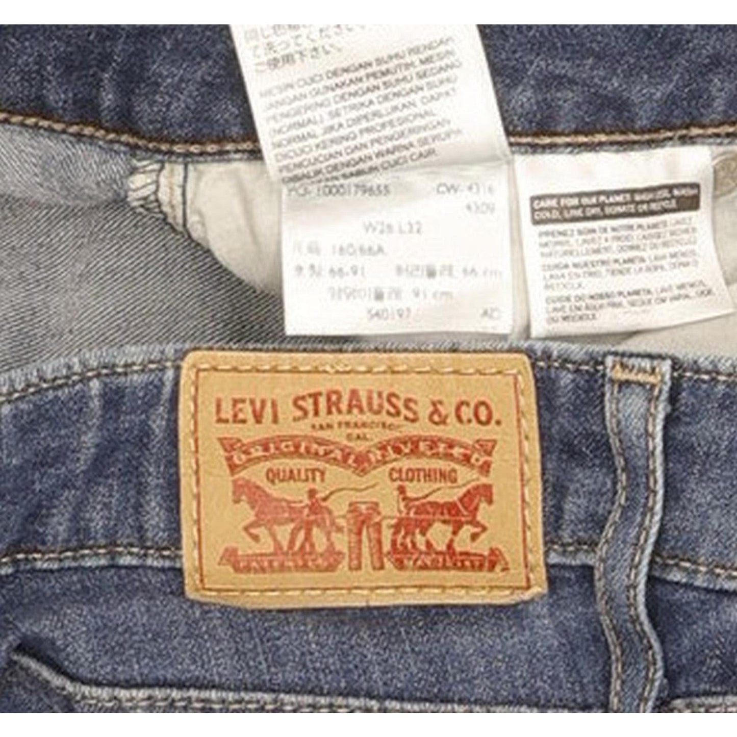 Levi's 712 Women Blue Straight Slim Stretch Jeans W26 L31