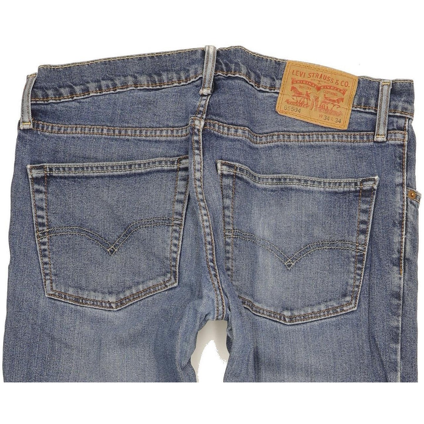 Levi's 504 Men Blue Straight Regular Jeans W34 L29