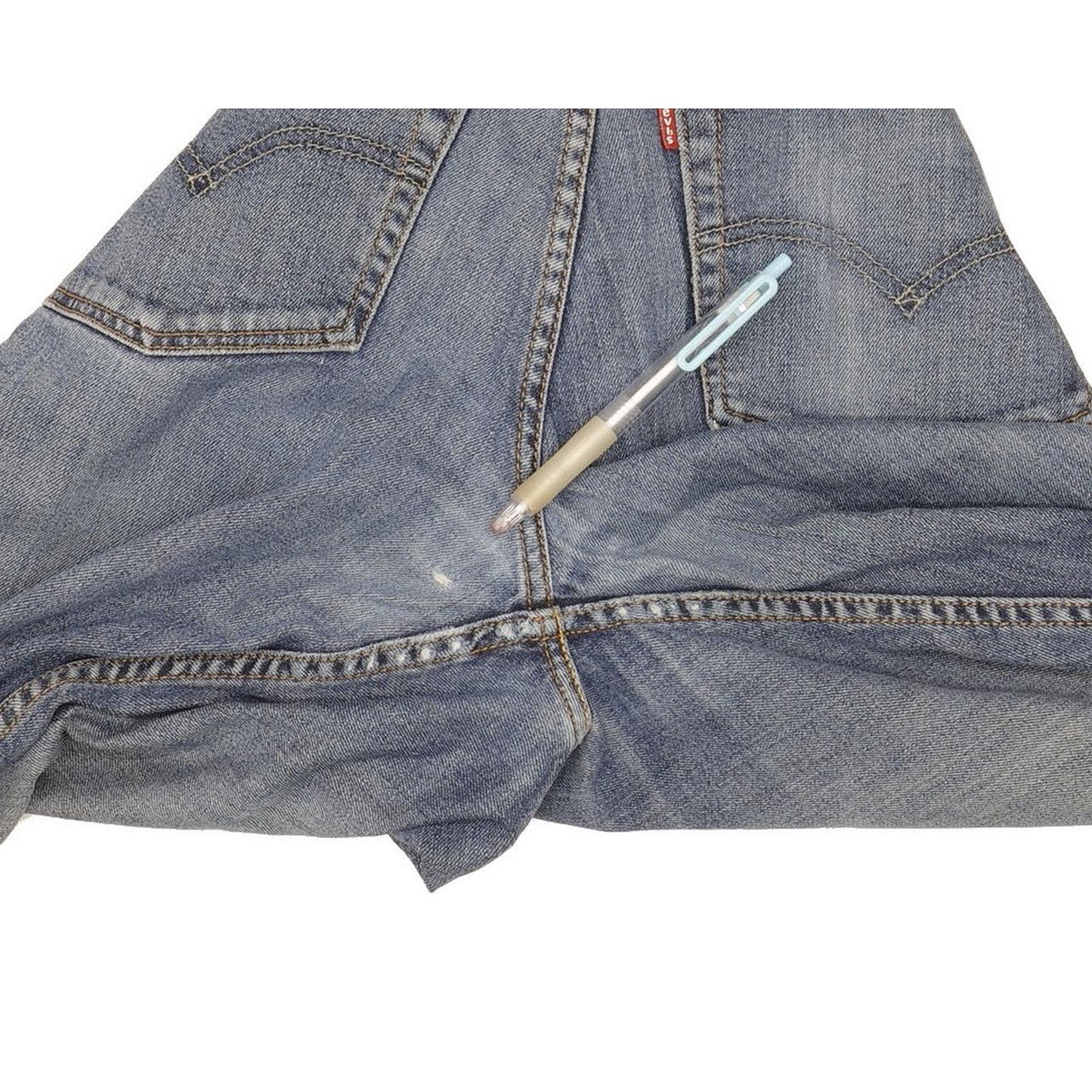 Levi's 504 Men Blue Straight Regular Jeans W34 L29