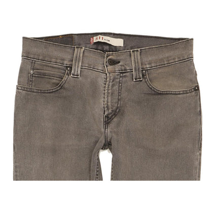 Levi's 511 Men Grey Straight Slim Stretch Jeans W32 L31