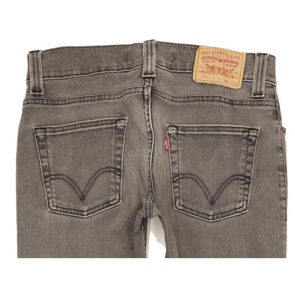 Levi's 511 Men Grey Straight Slim Stretch Jeans W32 L31