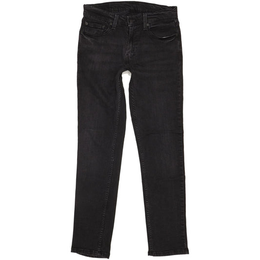 Levi's 511 Men Black Straight Slim Stretch Jeans W32 L33