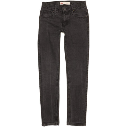 Levi's 510 Kids Black Skinny Slim Stretch Jeans W28 L30