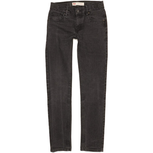 Levi's 510 Kids Black Skinny Slim Stretch Jeans W28 L30