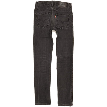 Levi's 510 Kids Black Skinny Slim Stretch Jeans W28 L30