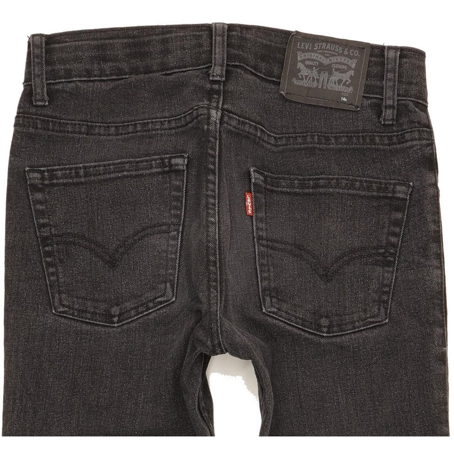 Levi's 510 Kids Black Skinny Slim Stretch Jeans W28 L30
