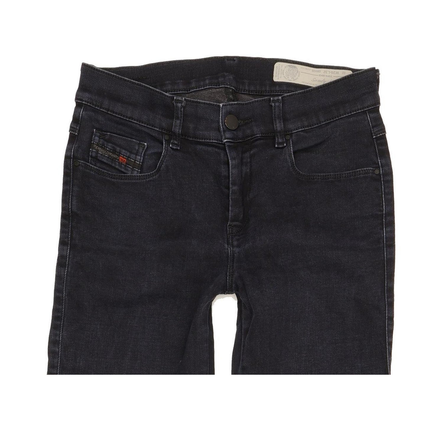 Diesel Sandy-Kick Women Navy Straight Slim Stretch Jeans W26 L25