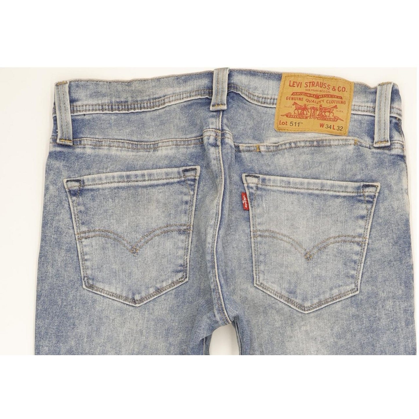 Levi's 511 Men Blue Straight Slim Jeans W34 L32