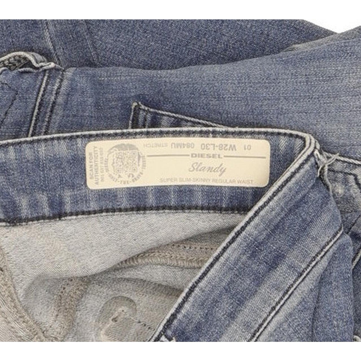 Diesel Slandy 084MU Women Blue Skinny Slim Stretch Jeans W28 L29