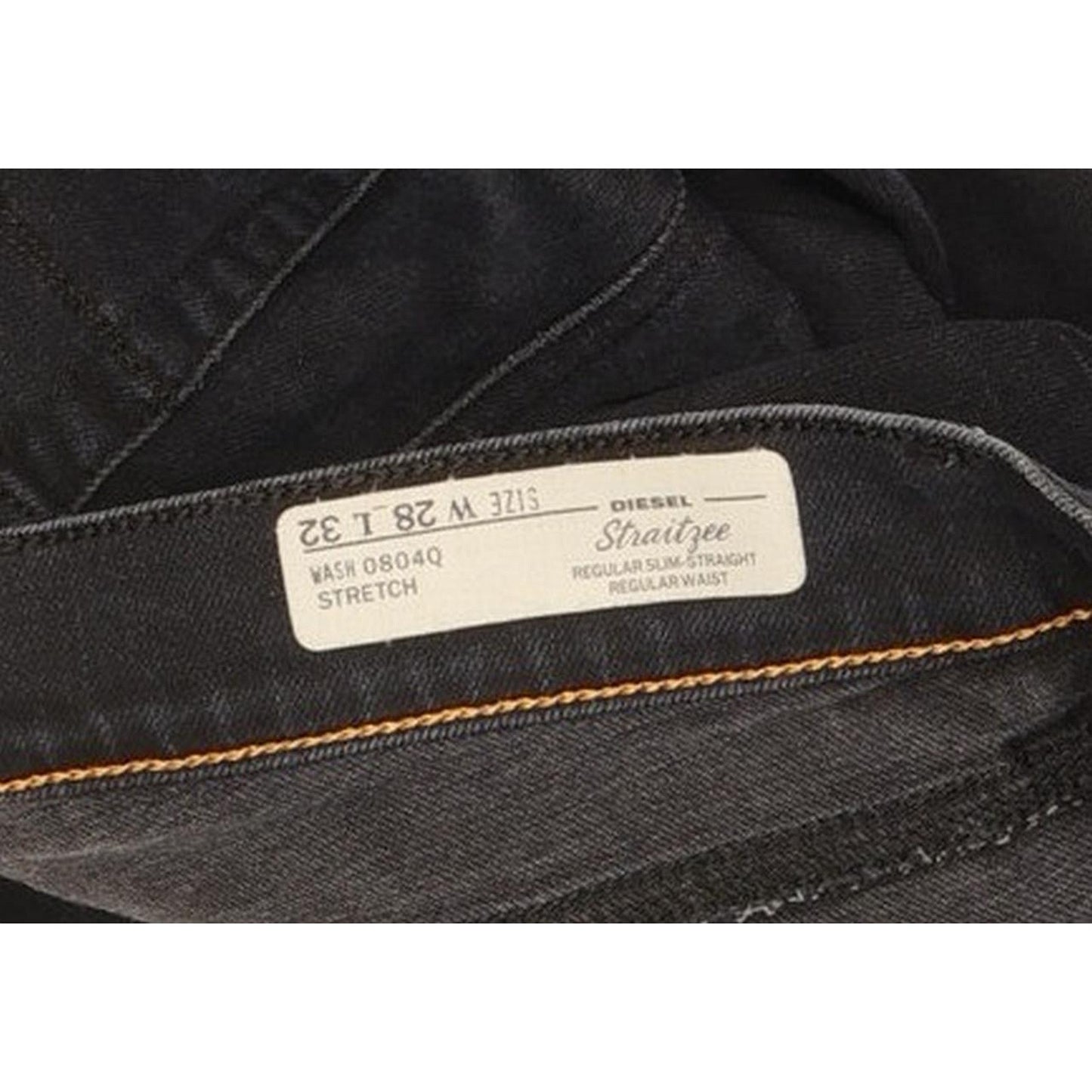 Diesel Straitzee 0804Q Women Navy Straight Slim Stretch Jeans W28 L33