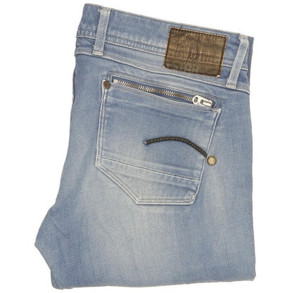 G-Star Women Blue Straight Slim Stretch Jeans W28 L29