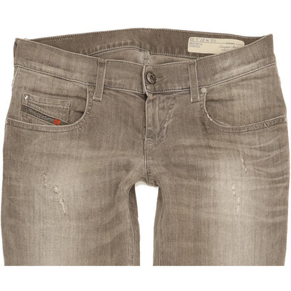 Diesel Grupee-Ankle 0672J Women Grey Skinny Slim Stretch Jeans W28 L28