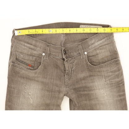 Diesel Grupee-Ankle 0672J Women Grey Skinny Slim Stretch Jeans W28 L28