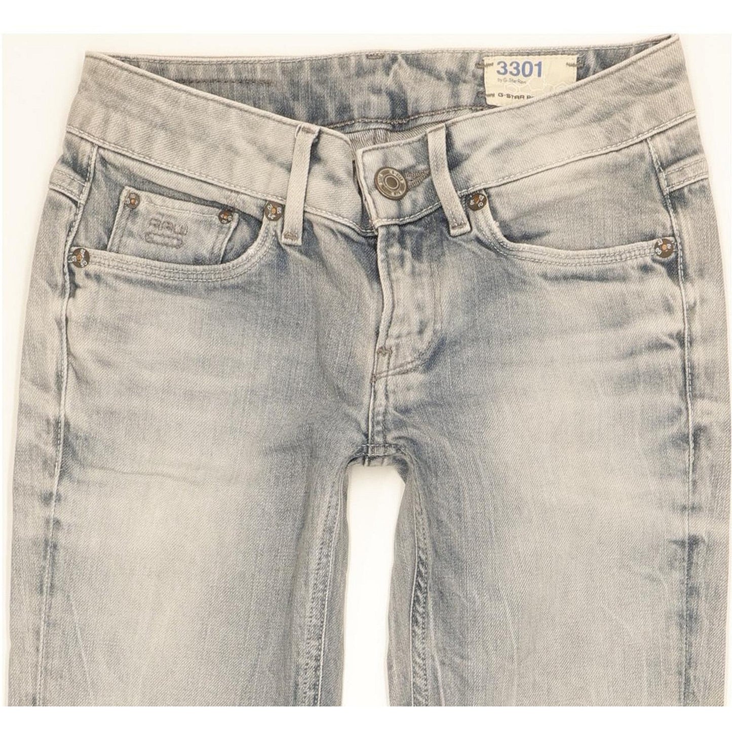 G-Star 3301 Women Blue Skinny Slim Stretch Jeans W24 L29