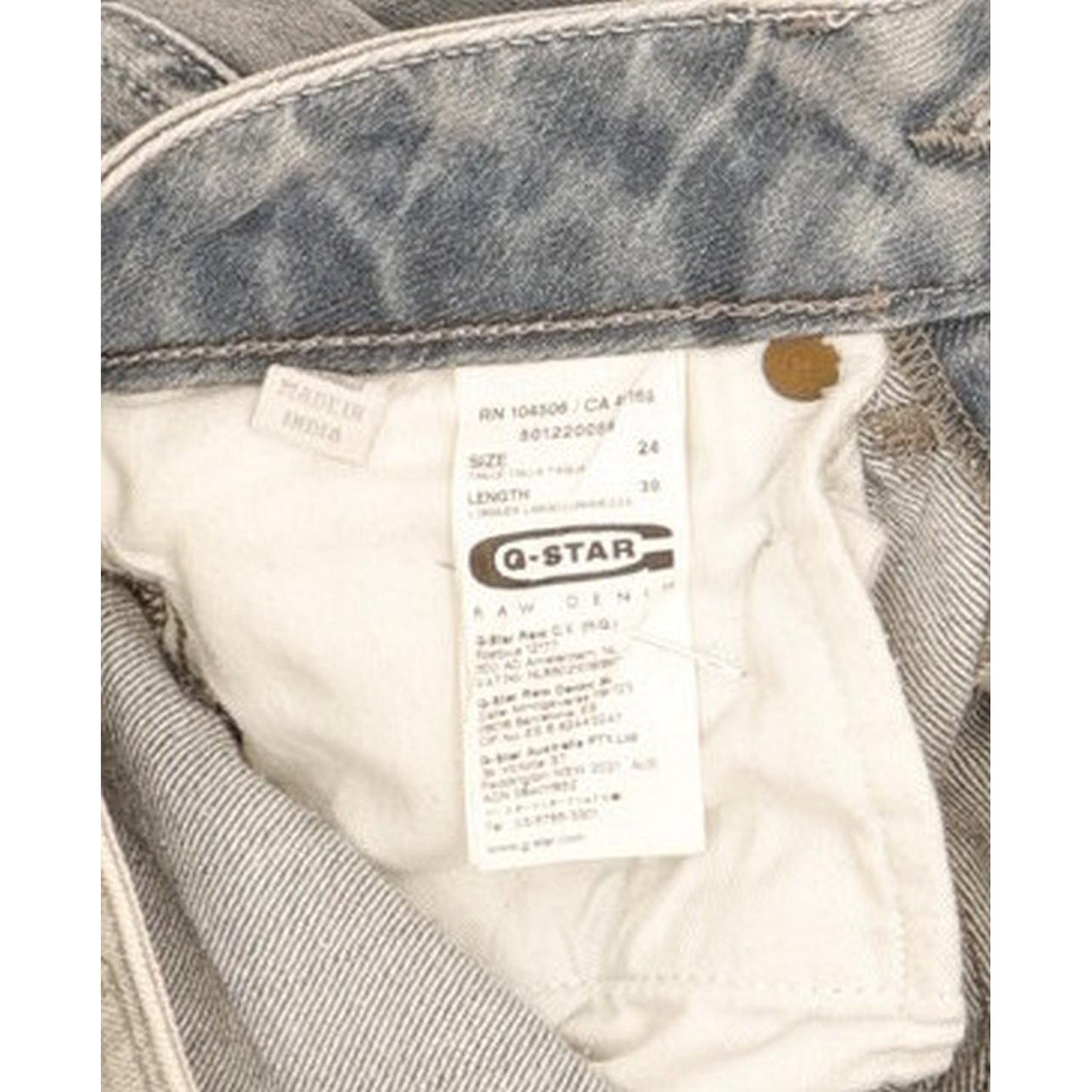 G-Star 3301 Women Blue Skinny Slim Stretch Jeans W24 L29