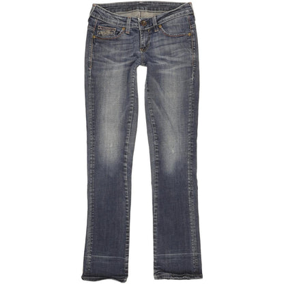 G-Star Reese Women Blue Straight Slim Stretch Jeans W28 L32