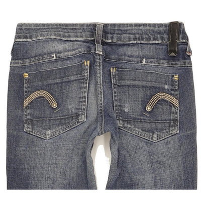 G-Star Reese Women Blue Straight Slim Stretch Jeans W28 L32