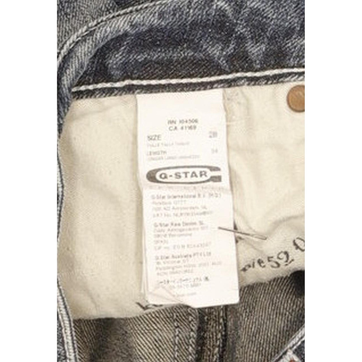 G-Star Reese Women Blue Straight Slim Stretch Jeans W28 L32