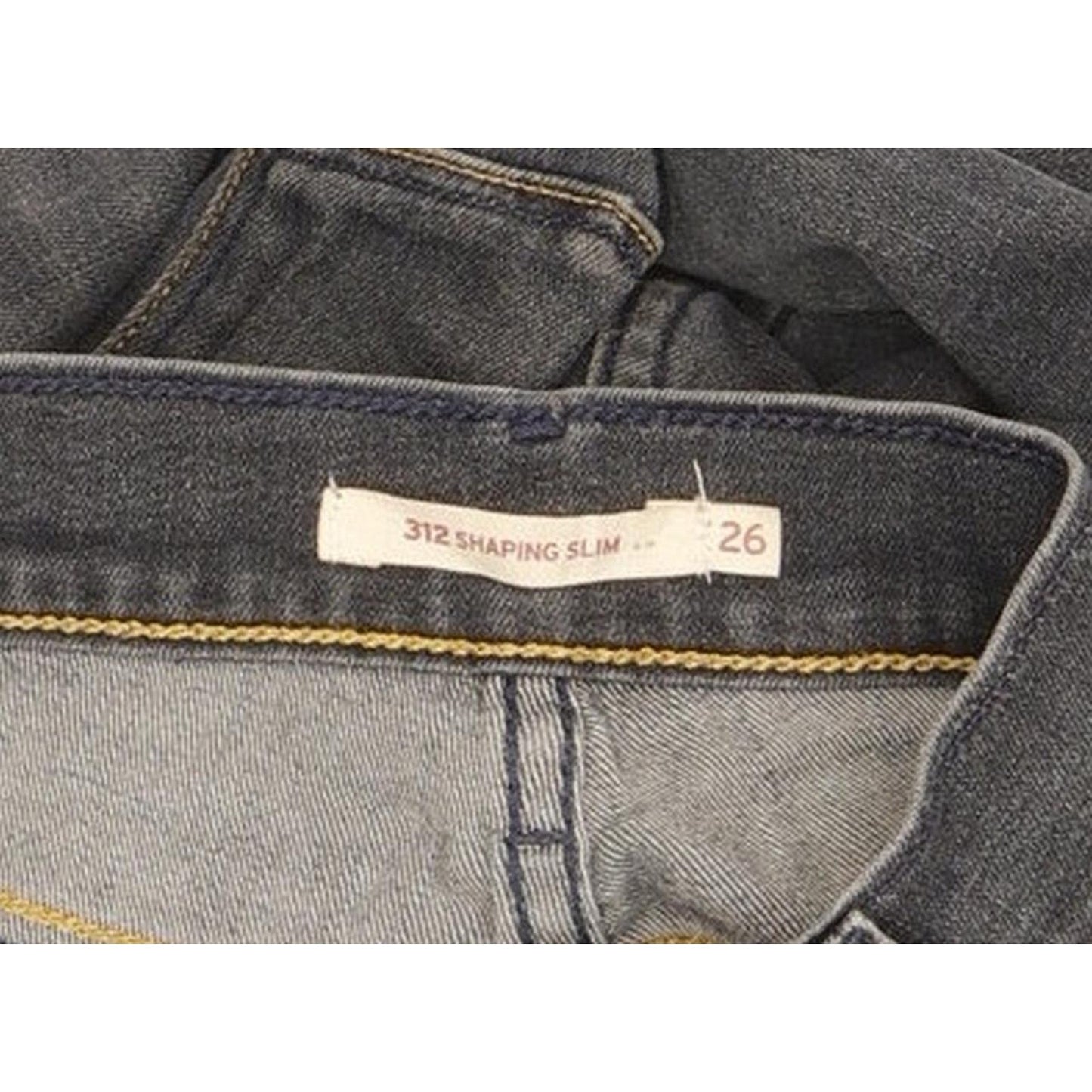 Levi's 312 Shaping Women Blue Straight Slim Stretch Jeans W26 L30