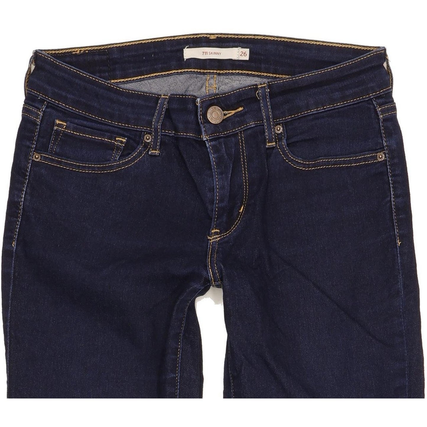 Levi's 711 Women Blue Skinny Slim Stretch Jeans W26 L31