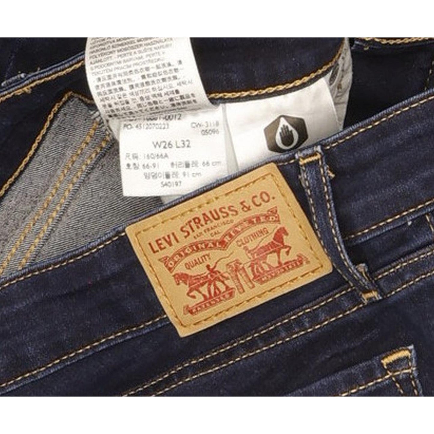 Levi's 711 Women Blue Skinny Slim Stretch Jeans W26 L31