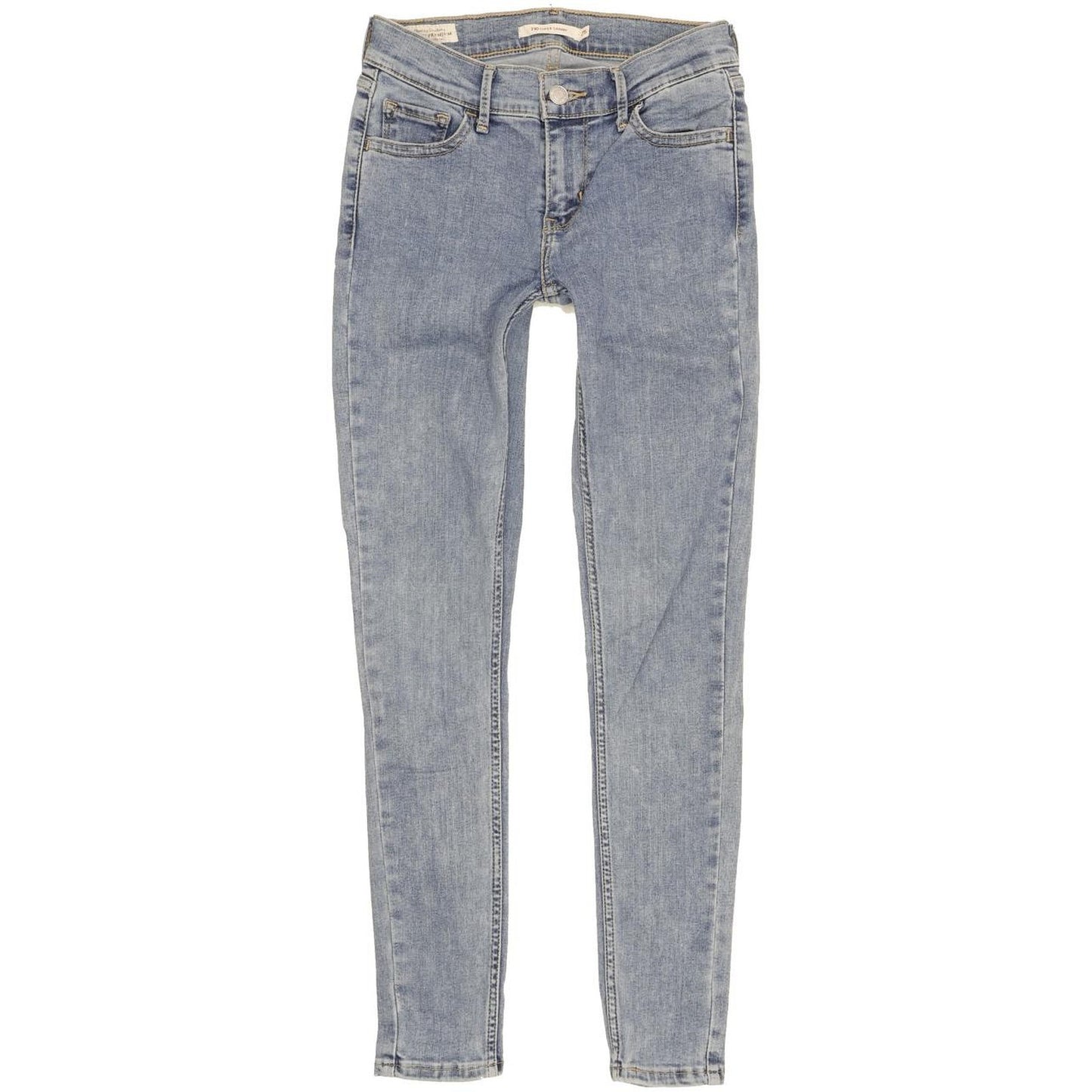 Levi's 710 Super Women Blue Skinny Slim Stretch Jeans W25 L28