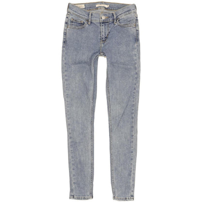 Levi's 710 Super Women Blue Skinny Slim Stretch Jeans W25 L28