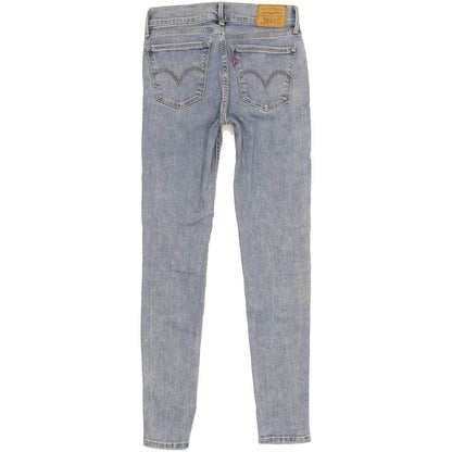 Levi's 710 Super Women Blue Skinny Slim Stretch Jeans W25 L28