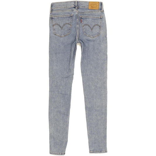 Levi's 710 Super Women Blue Skinny Slim Stretch Jeans W25 L28