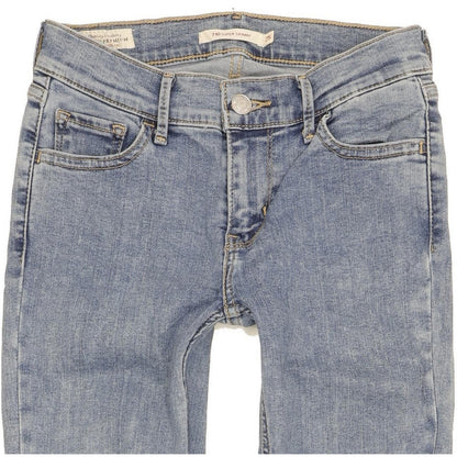 Levi's 710 Super Women Blue Skinny Slim Stretch Jeans W25 L28