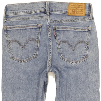 Levi's 710 Super Women Blue Skinny Slim Stretch Jeans W25 L28