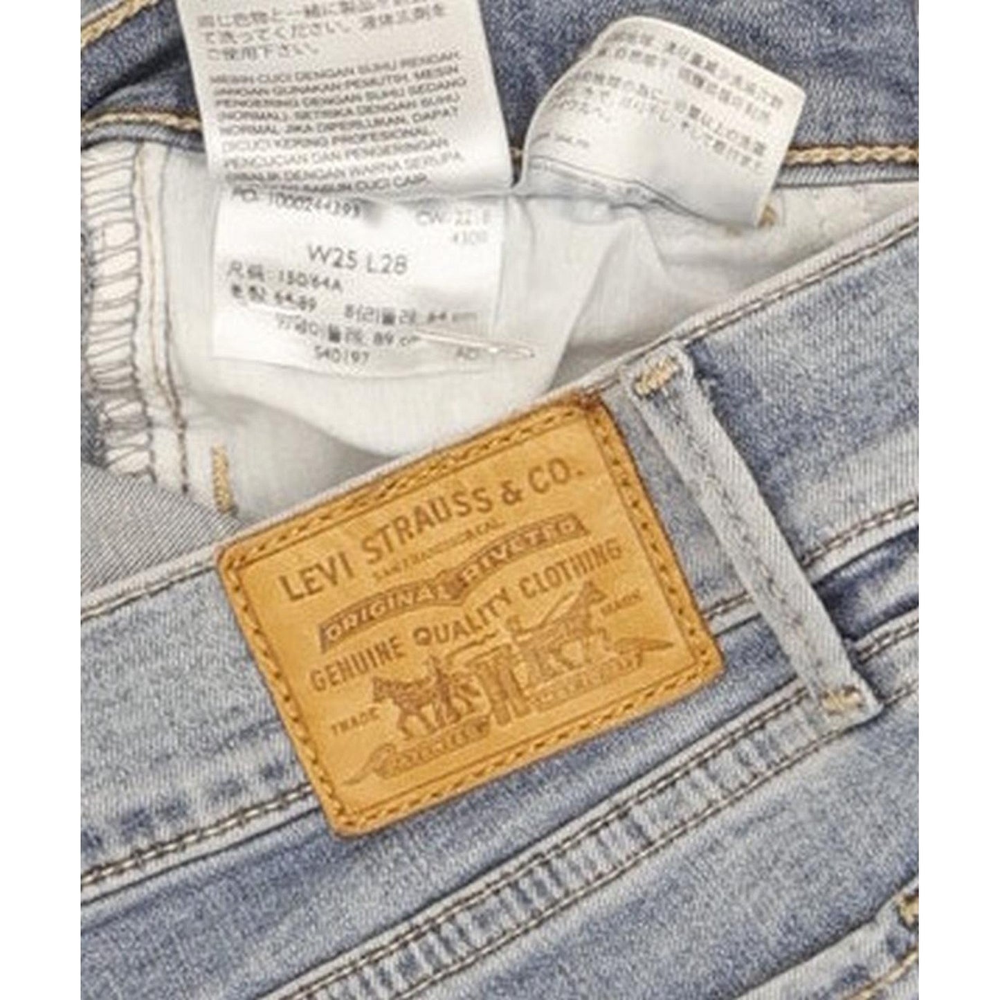 Levi's 710 Super Women Blue Skinny Slim Stretch Jeans W25 L28