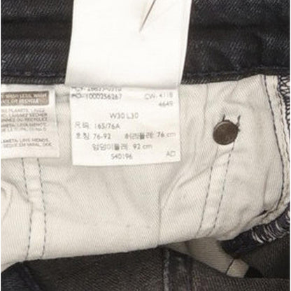Levi's 512 Men Navy Tapered Slim Stretch Jeans W30 L29
