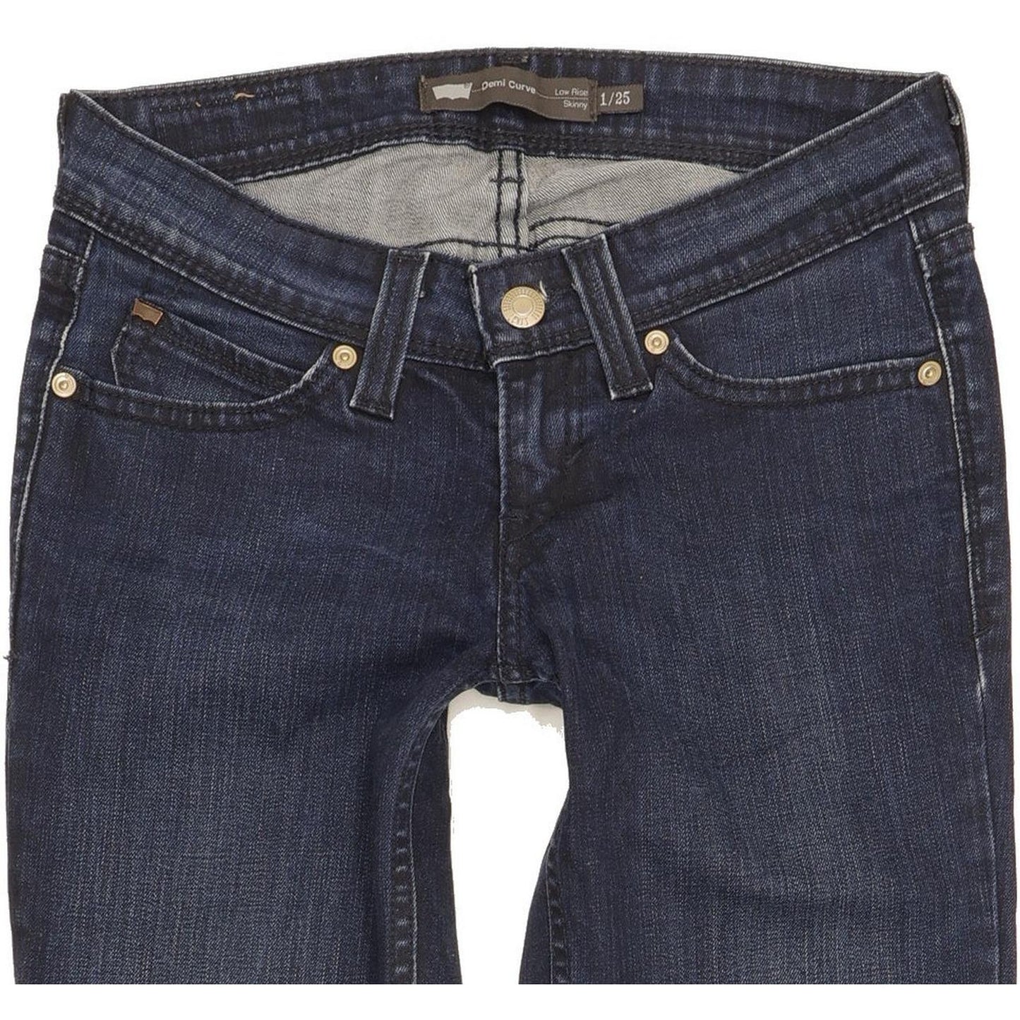 Levi's Demi Curve Women Blue Skinny Slim Stretch Jeans W25 L30