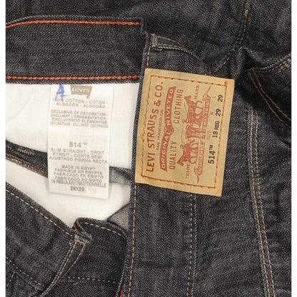 Levi's 514 Men Navy Straight Slim Jeans W29 L29
