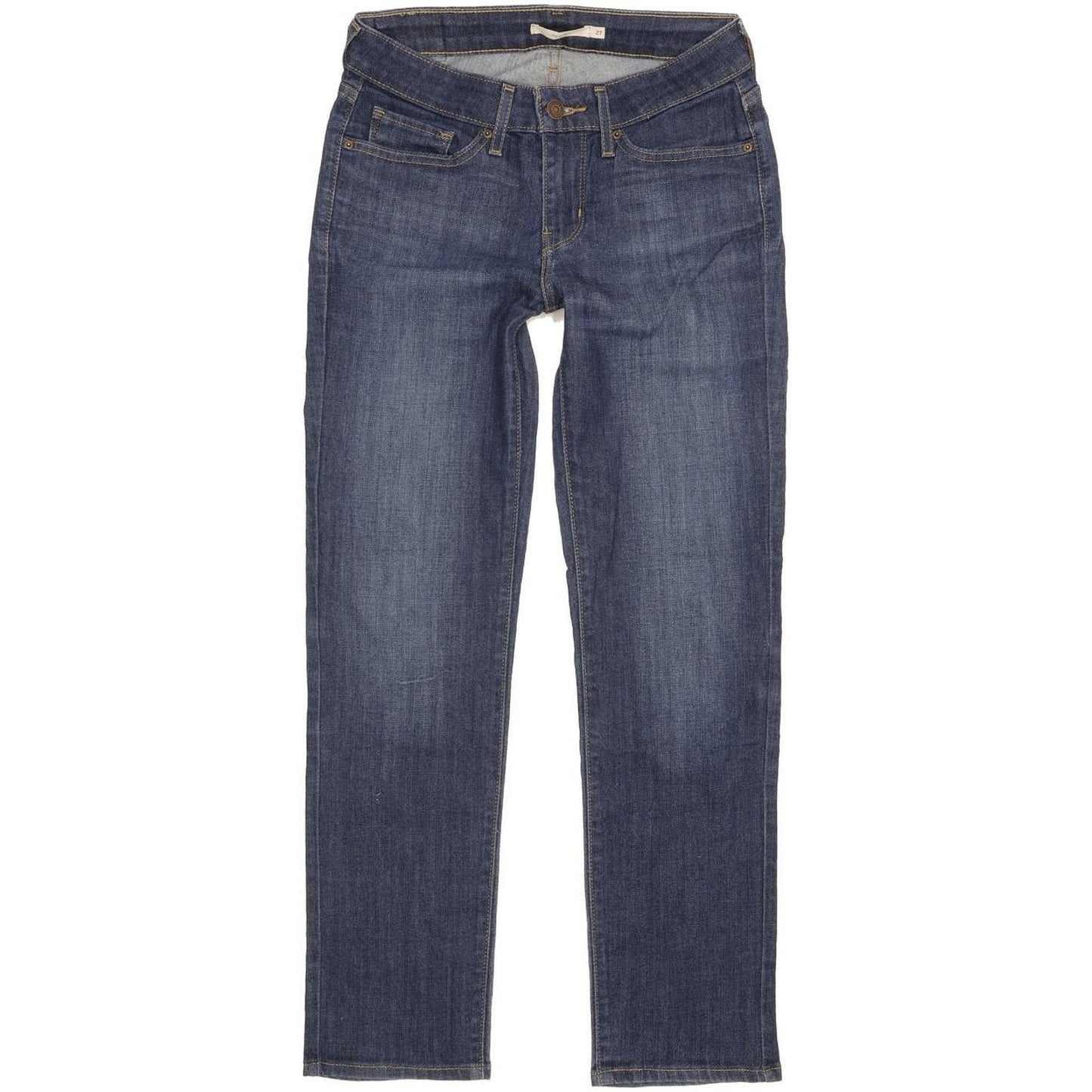 Levi's 712 Women Blue Straight Slim Stretch Jeans W27 L29