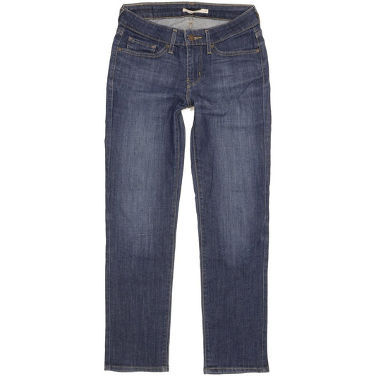 Levi's 712 Women Blue Straight Slim Stretch Jeans W27 L29