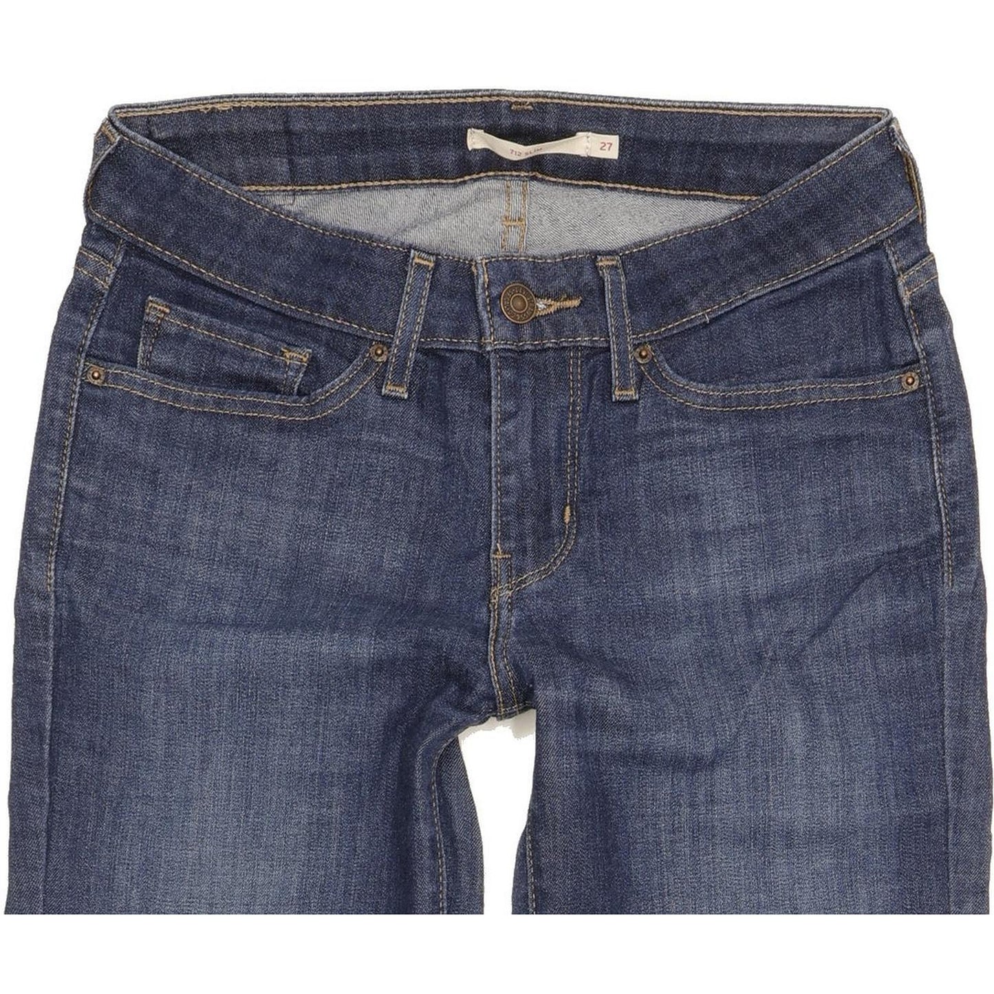 Levi's 712 Women Blue Straight Slim Stretch Jeans W27 L29