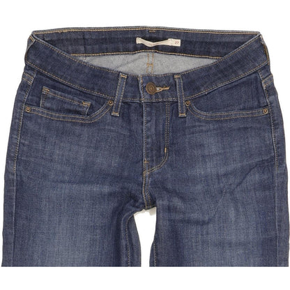 Levi's 712 Women Blue Straight Slim Stretch Jeans W27 L29
