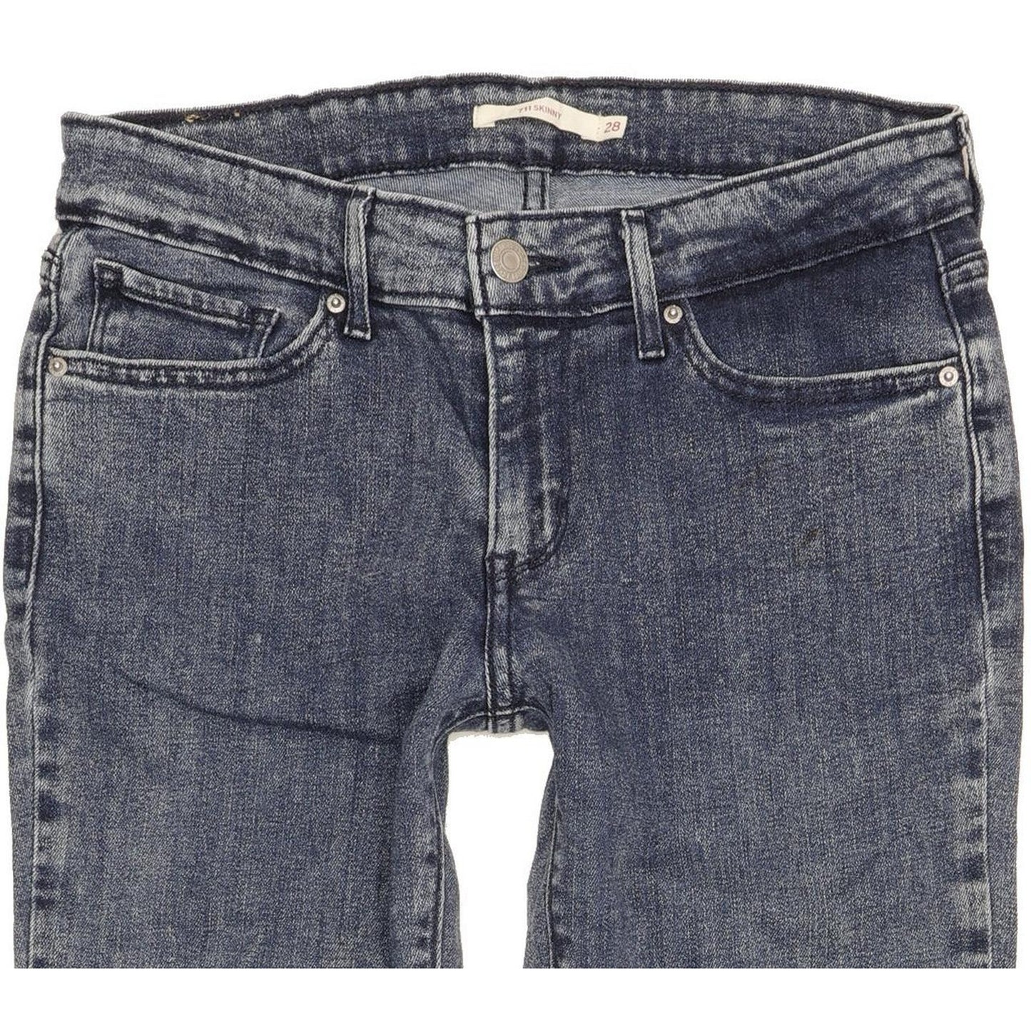 Levi's 711 Women Blue Skinny Slim Stretch Jeans W28 L30