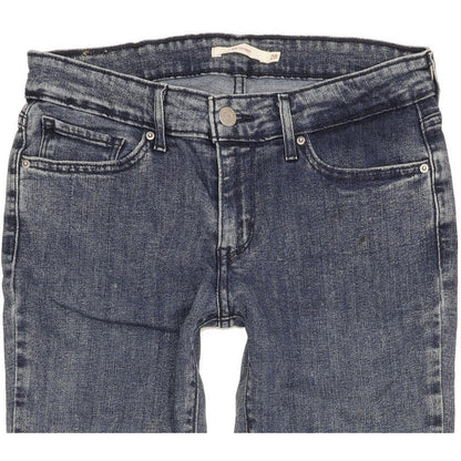 Levi's 711 Women Blue Skinny Slim Stretch Jeans W28 L30