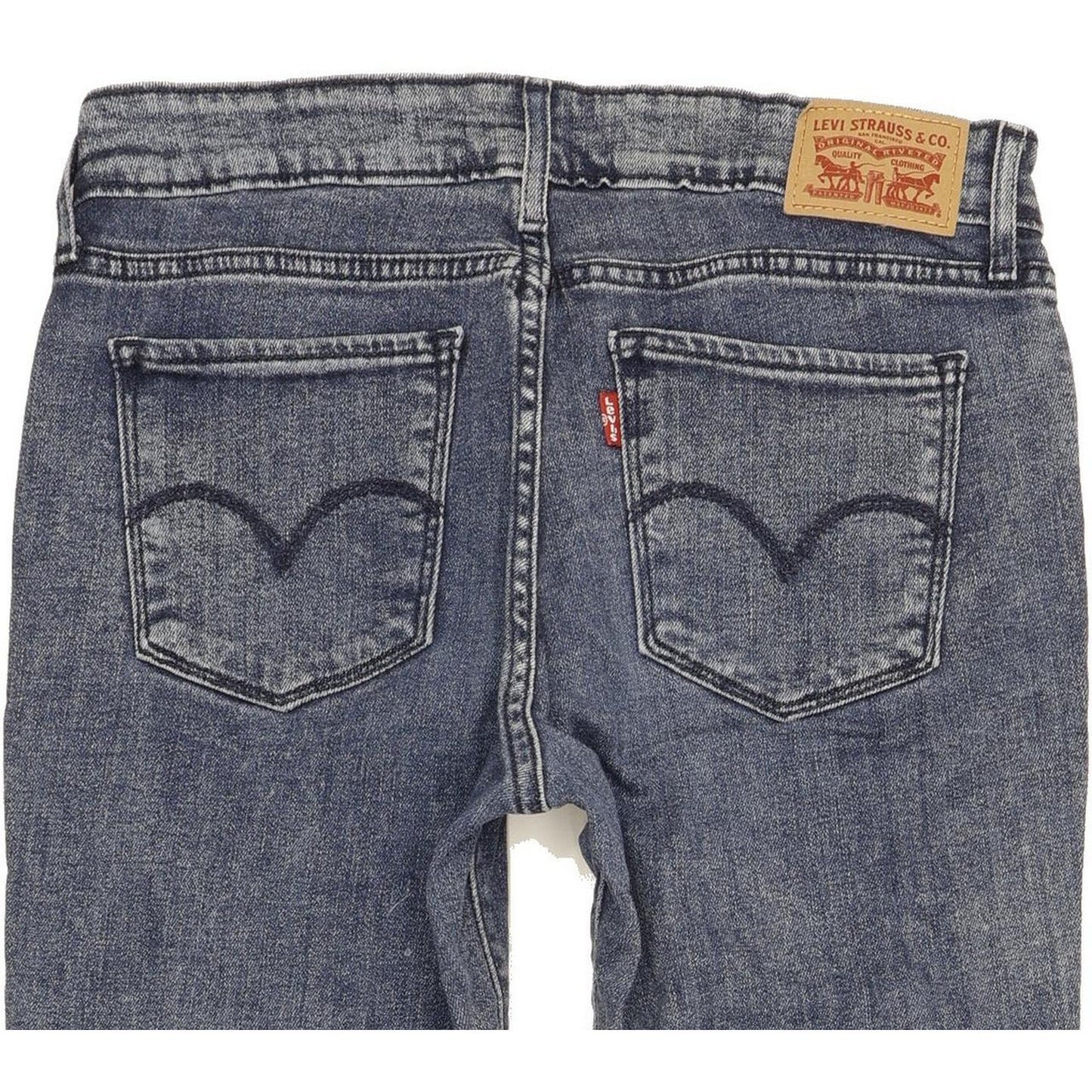 Levi's 711 Women Blue Skinny Slim Stretch Jeans W28 L30