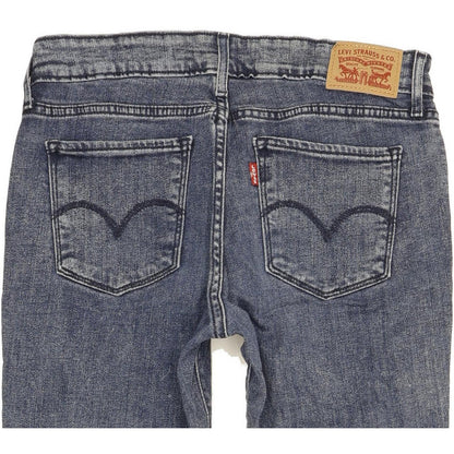 Levi's 711 Women Blue Skinny Slim Stretch Jeans W28 L30