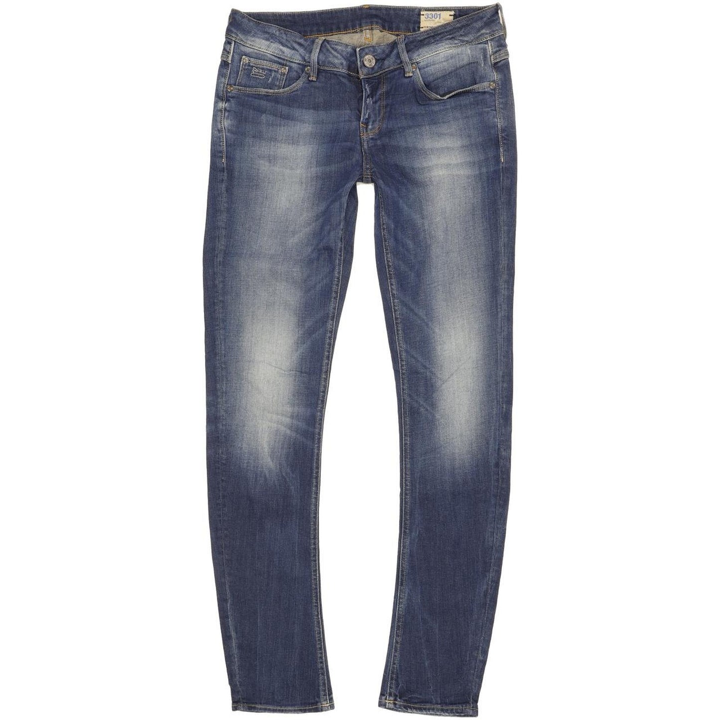 G-Star 3301 Women Blue Skinny Slim Stretch Jeans W30 L32